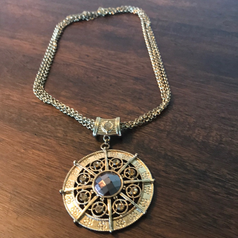 Gold Medallion Necklace